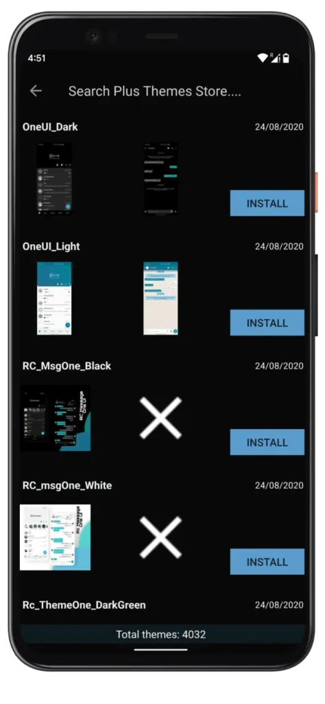 Blue WhatsApp Plus Theme Store